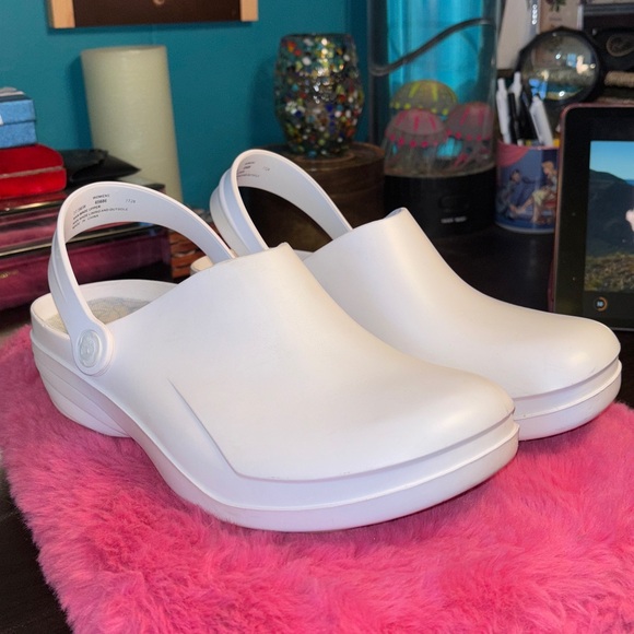 Timberland Pro Renova white nursing shoes clogs slip resistant anti-fatigue non- - Picture 1 of 9